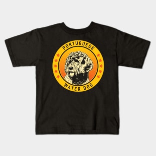 Portuguese Water Dog Portrait Kids T-Shirt